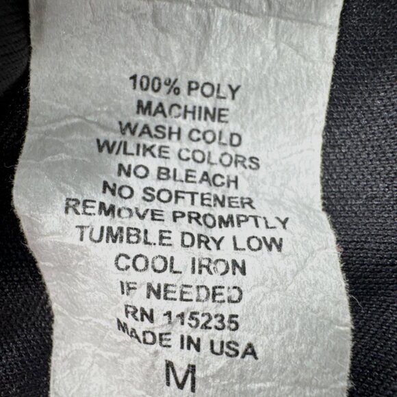 US Marines Shirt Mens Medium Black Long Sleeve Performance Running Gym USA Made - Picture 9 of 10